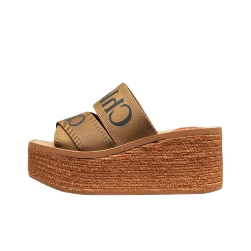 Chloe Woody Stylish Sandals Женские Коричневый