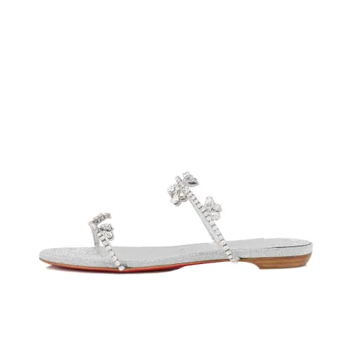 CL Слипоны Женские Серебряные