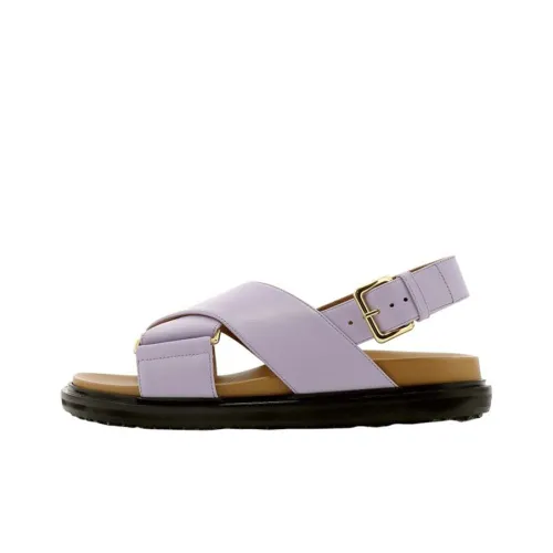 MARNI One Ремешок Сандалии Женские Фиолетовые