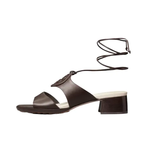 TORY BURCH Miller One Ремень Сандалии Женские Коричневый