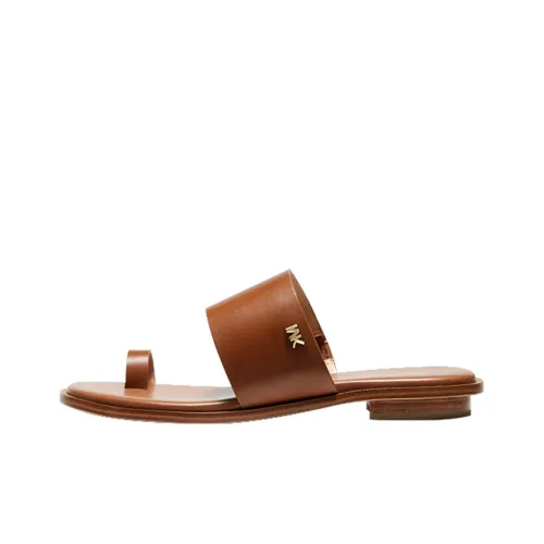 MICHAEL KORS Шлепанцы Женские Кожа Коричневый
