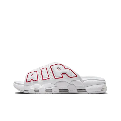 Nike Air More Uptempo Slip-on Устойчивый к истиранию Мужской Белый Красный