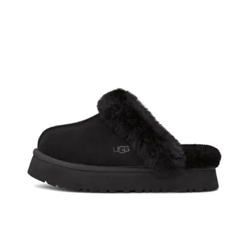 UGG Износостойкие Домашние тапочки Женские Черные