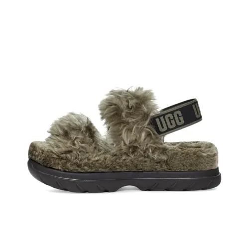 UGG Fluff Sugar Сандалии Стильные Сандалии Женские Оливковый