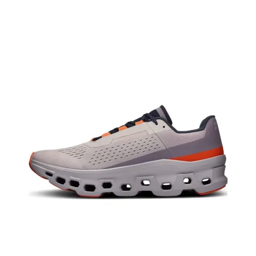 On Cloudmonster Slip-resistant Abrasion-resistant Low Top Carbon Plate Casual Running Shoes Men's Gray На Cloudmonster противоскользящий устойчивый к истиранию низкий топ углеродная пластина повседневная обувь для бега мужской серый