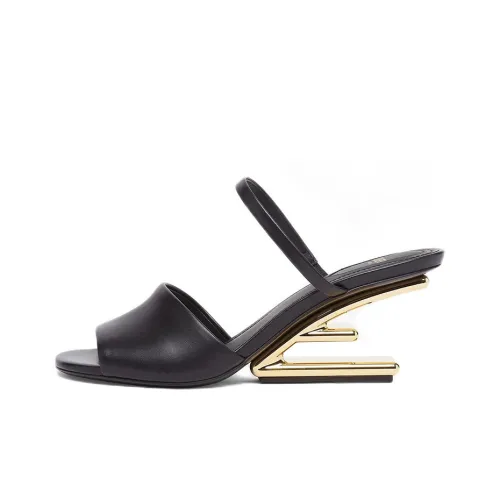 Fendi First Слипоны Женские Черные