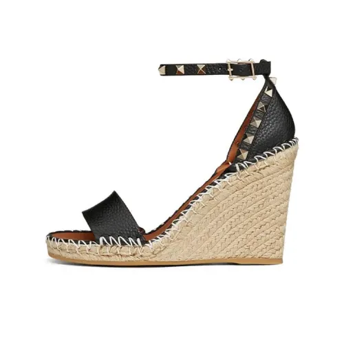 Valentino Rockstud Стильные Сандалии Женские Черные