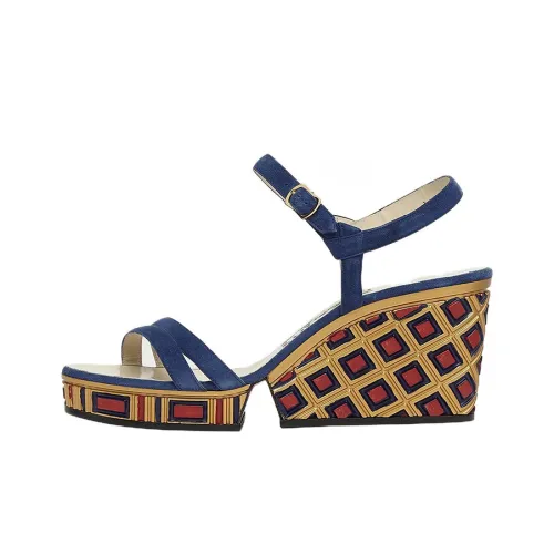 FERRAGAMO One Ремень Сандалии Женские Синие