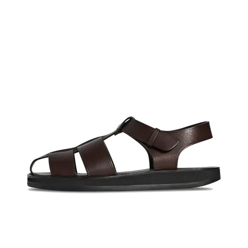 THE ROW Scuba Римские Сандалии Мужские Черные