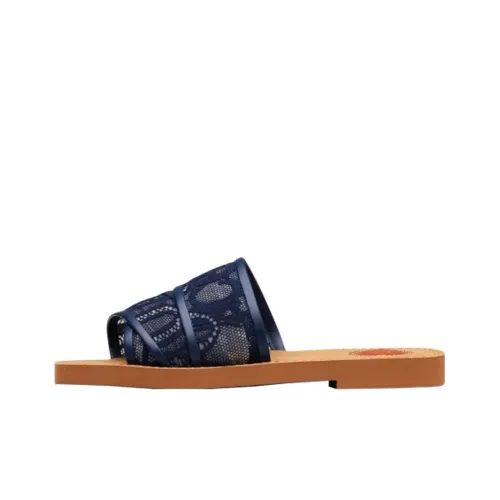 Chloe Woody Слипоны Женские Blue