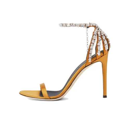 Giuseppe Zanotti GZ Adele Crystal One Strap Sandals 10,5cm Women's Gold