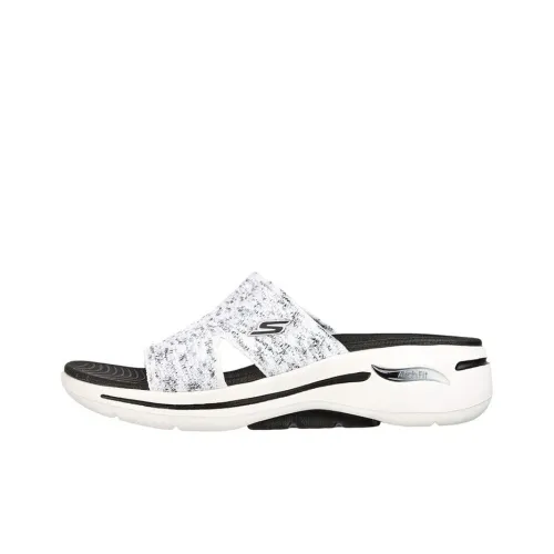 Skechers Go Walk Arch Fit Слипоны Женские Черный Белый