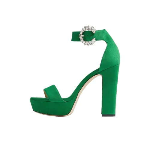 Jimmy Choo One Sandals с ремешком женские павлиний зеленый