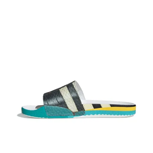 RAF SIMONS x Adidas Originals Samba Устойчивые к истиранию Слипоны Унисекс Белый Синий