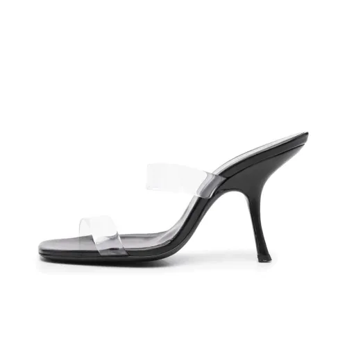 By Far Кожаный Пэчворк Стильные Сандалии 9,5 см Женские Черные