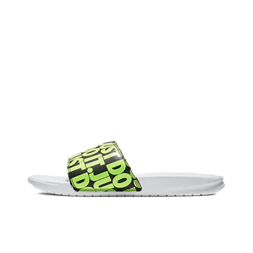 Nike Benassi Quick-Dry Слайд Унисекс Черный Зеленый