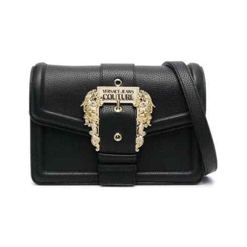 VERSACE JEANS COUTURE Полиэстер с полиуретановой смолой Сумка через плечо Сумка на плечо Женская Черная