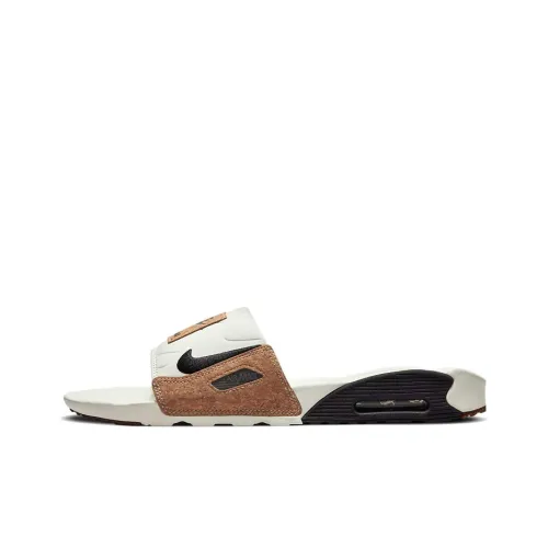 Nike Air Max 90 Резина Slide Мужские Белый Черный