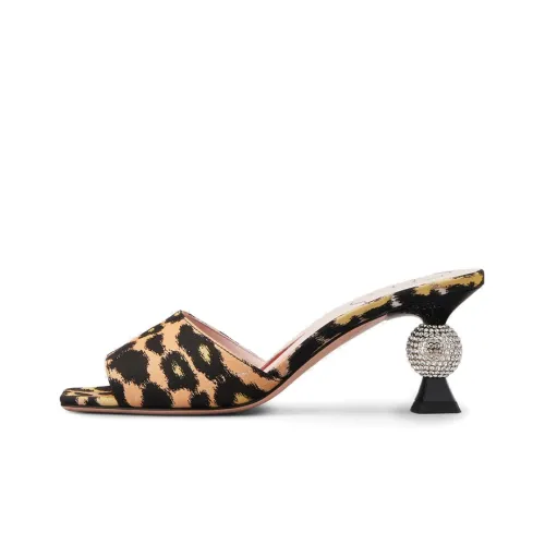 Roger Vivier Слипоны Женские с леопардовым принтом