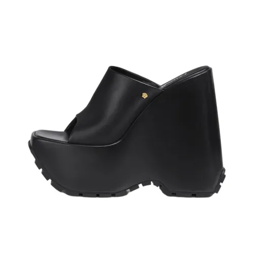 VERSACE Слипоны Женские Черные