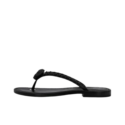 PHILIPP PLEIN Nappa Quiet Flip-Flops Женские Черные