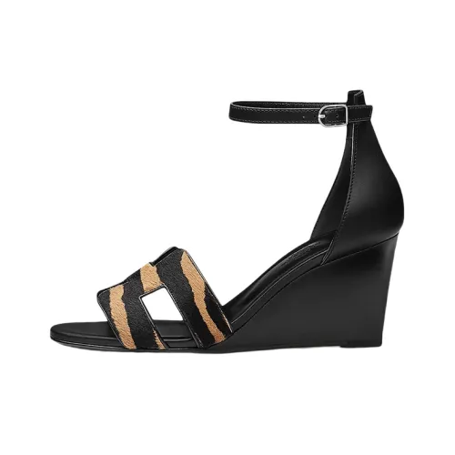 HERMES Мода Sandals Женские Черные