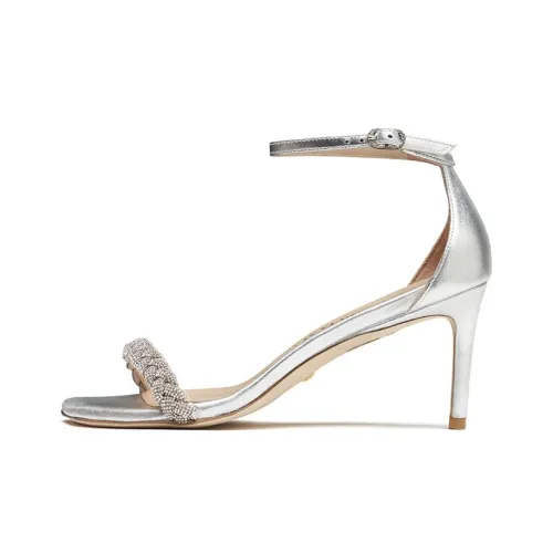 Stuart Weitzman SW one Ремень Сандалии Женские Серебряные