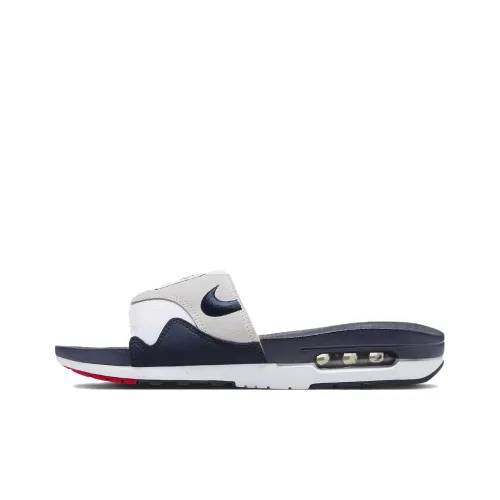 Nike Air Max 1 Слипоны Унисекс Белый Синий