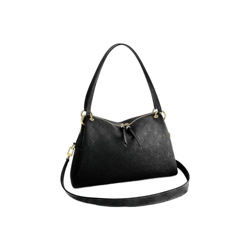 LOUIS VUITTON Коровья кожа Портативная Сумка через плечо Сумка на плечо Женская Черная