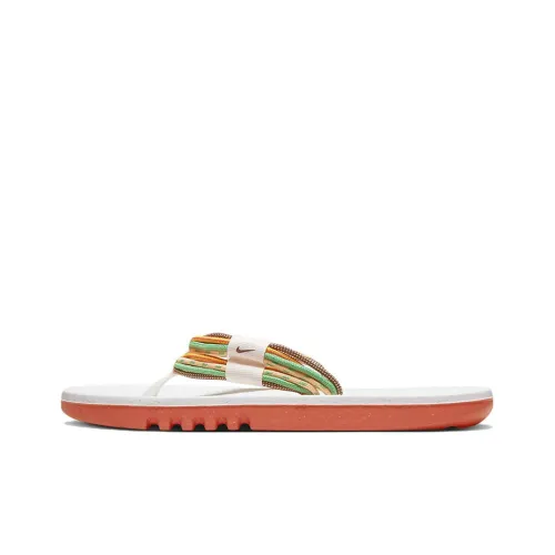 nike EcoHaven Next Nature Slip-Resistant Шлепанцы Мужские Белый Оранжевый