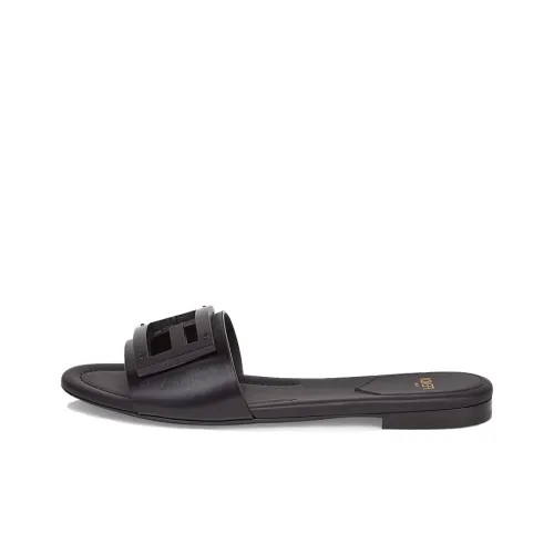 FENDI Подпись Стильный Сандалы Женские Черные