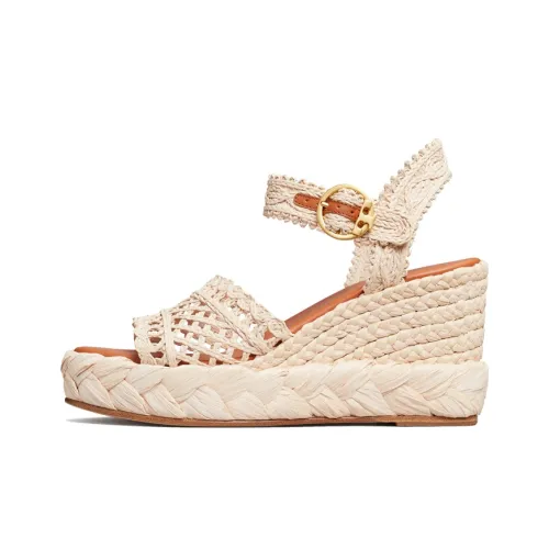 TORY BURCH One Ремень Сандалии Женские Айвори Белый