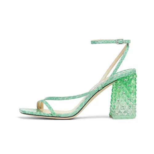 Jimmy Choo Art 85 One Ремешок Сандалии Женские Зеленые