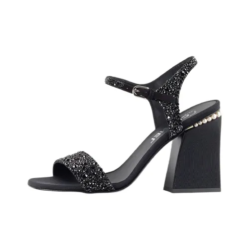 CHANEL Стильные Сандалии Женские Черные