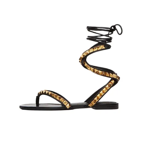 Valentino Rockstud One Ремень Сандалии Женские Черный