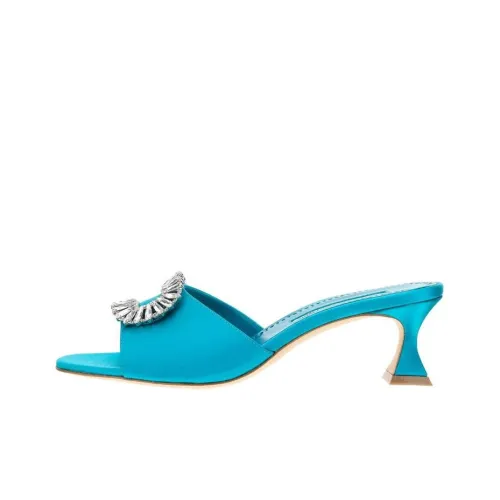 MANOLO BLAHNIK Слипоны Женские Blue