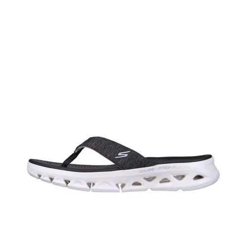 Skechers Glide Step Слипоны Женские Черный Белый
