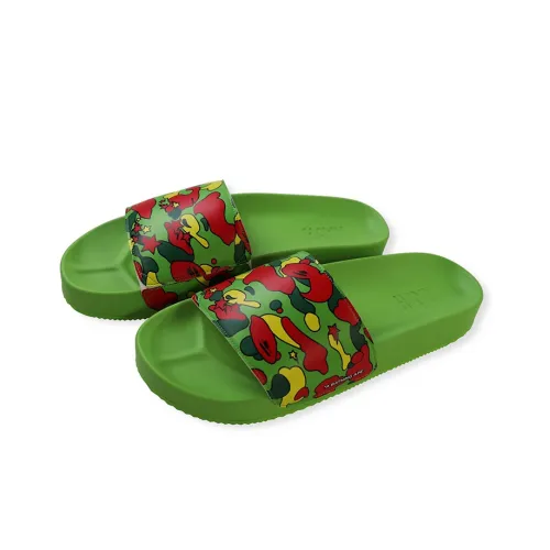 Hayn x A BATHING APE STA Слипоны Мужской Зеленый Красный
