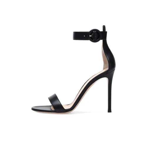 GIANVITO ROSSI Portofino One Ремешок Сандалии 10,5 см Женские Черный