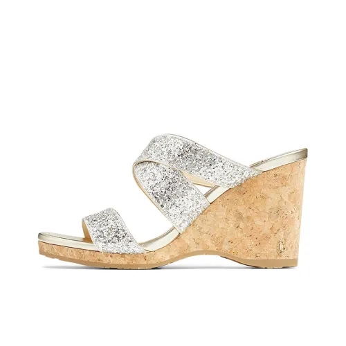 Jimmy Choo Слипоны Женские Серебряные