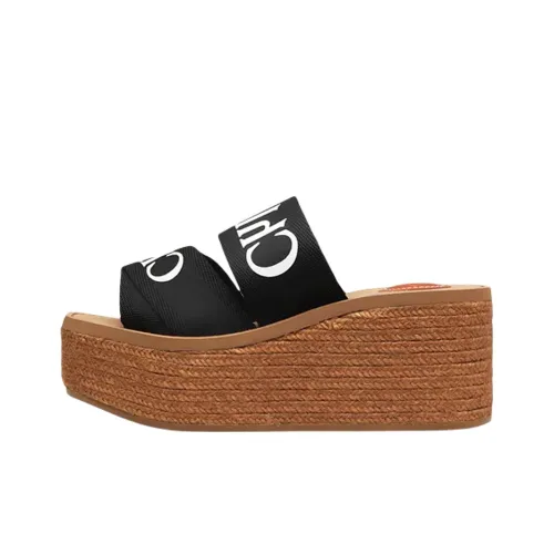 Chloe Woody Stylish Sandals Women's Black