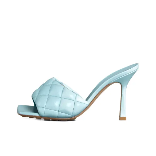 Bottega Veneta Утепленные Стильные Сандалии Женские Синие