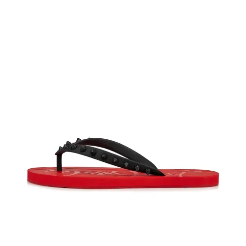 CL Шлепанцы Женские Черные Красные