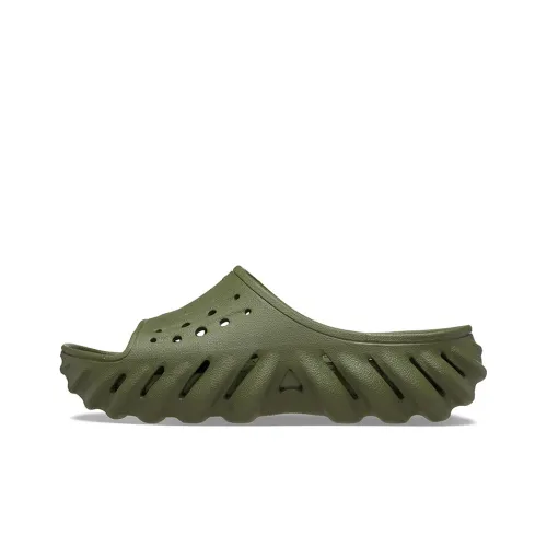 Crocs ЭВА Противоскользящие Устойчивые к истиранию Слипоны Унисекс Армейский зеленый