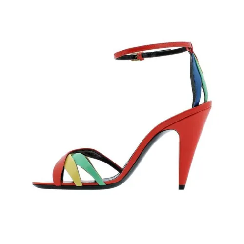 SAINT LAURENT One Ремень Сандалии Женские Красные