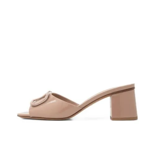 Valentino VLogo Signature Слипоны Апельсин Женские
