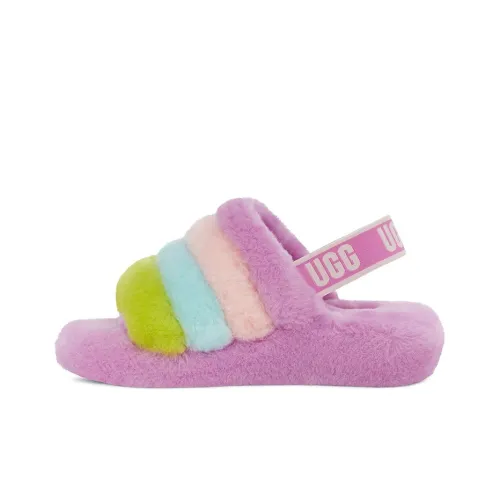 UGG FLUFF YEAH Стильные Сандалии Женские Розовые