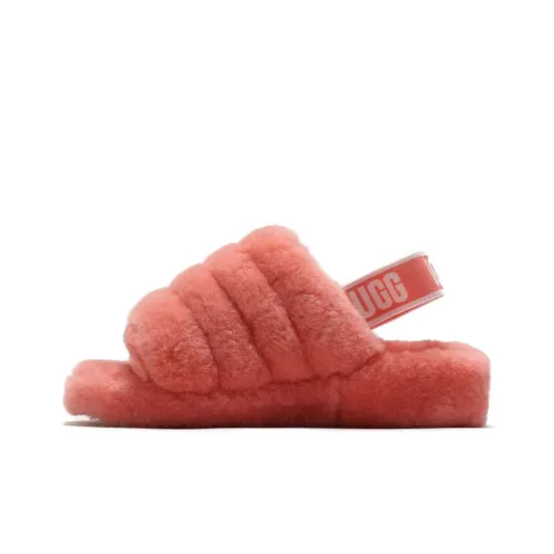 UGG FLUFF YEAH Slide Мода Тапочки Женские Светло-Розовые