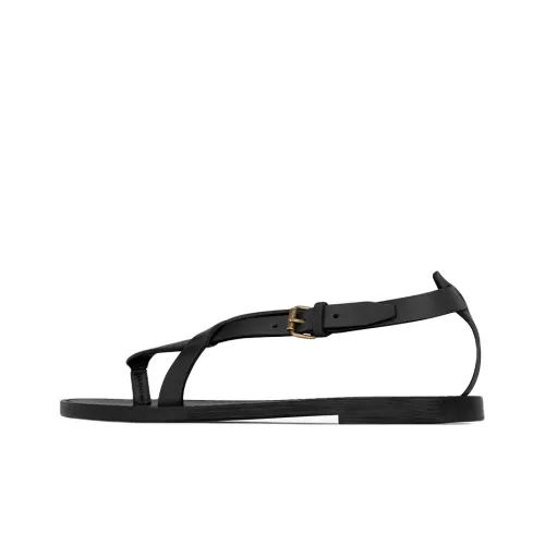 SAINT LAURENT Culver One Ремешок Сандалии Женские Черные