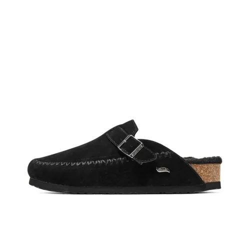 Skechers ARCH FIT GRANOLA Резиновая подошва Быстросохнущий Слипоны Женские Черный